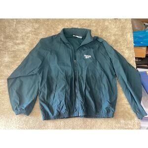 Blue Reebok Vintage Windbreaker Track Jacket. Size Large